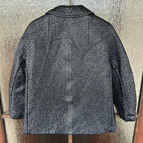 Ba&Sh Blue Volupia Coat - Navy Crinkle Shiny - Size 1 (small) - Picture 8 of 10